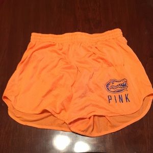 Pink/VS Florida Gators women’s athletic shorts